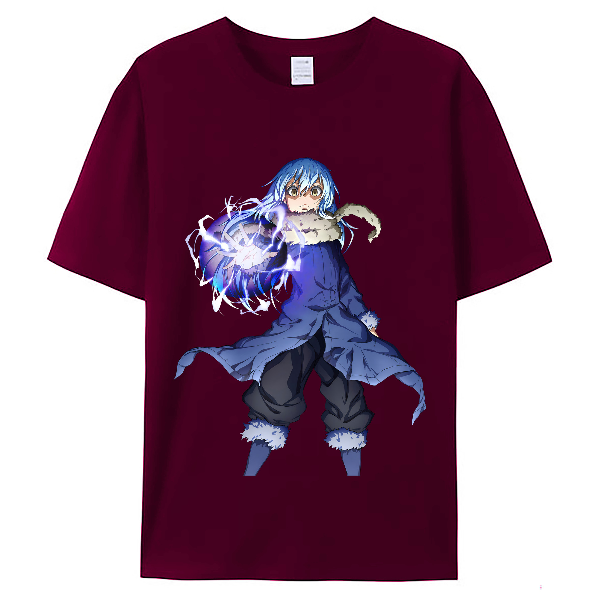 （画像用） 転スラ Regarding Reincarnated to Slime レディースカジュアルプリントTシャツ（綿100％）